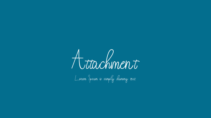 Attachment Font