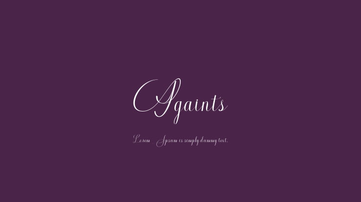 Againts Font