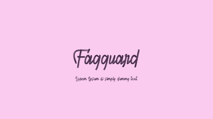 Fagguard Font