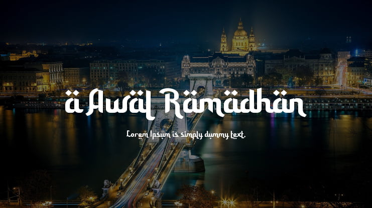 a Awal Ramadhan Font