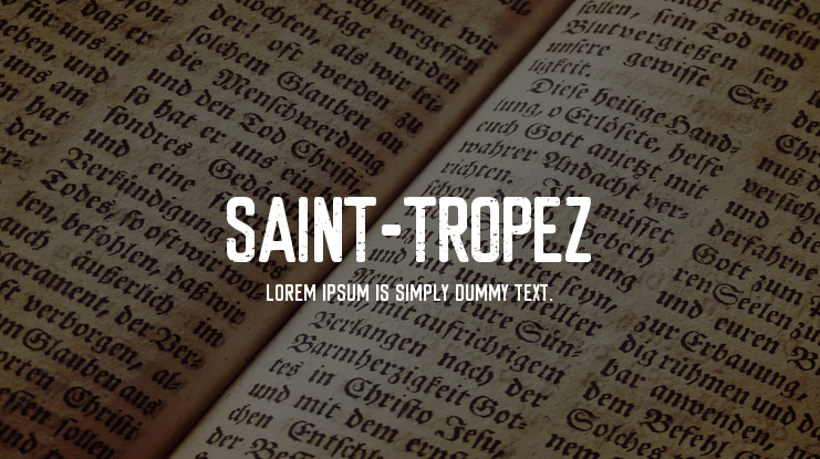 Saint-Tropez Font