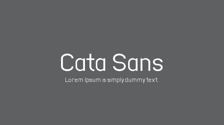 Cata Sans Font