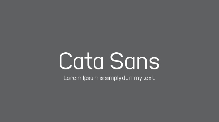 Cata Sans Font