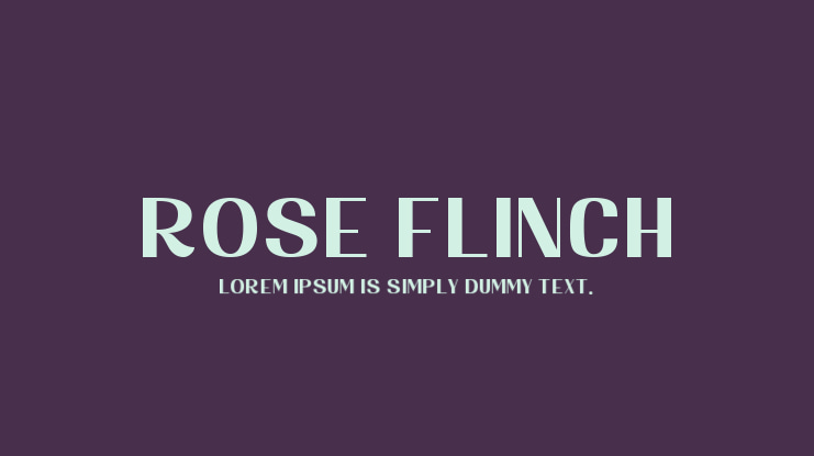 Rose Flinch Font