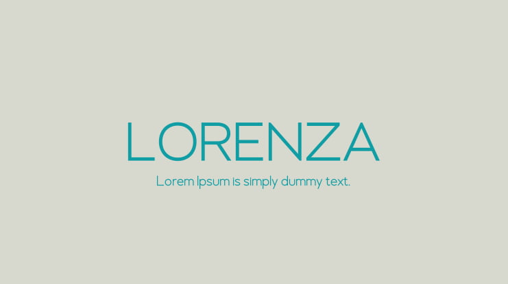 LORENZA Font