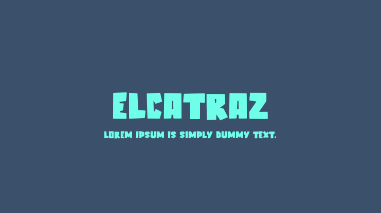 Elcatraz Font Family