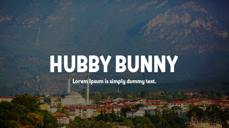 HUBBY BUNNY Font