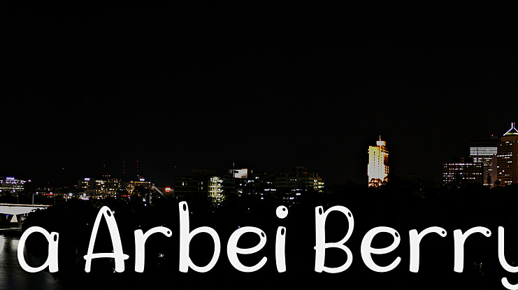 a Arbei Berry Font