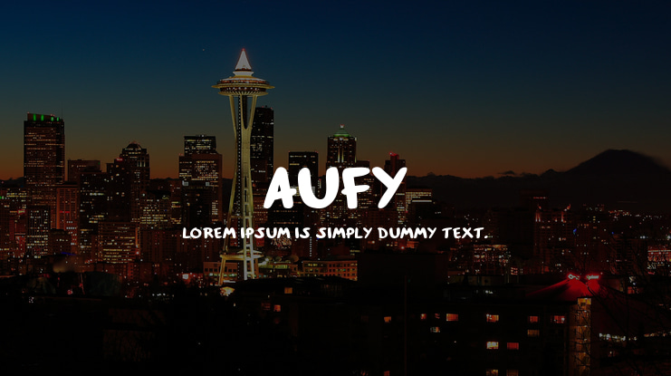 Aufy Font
