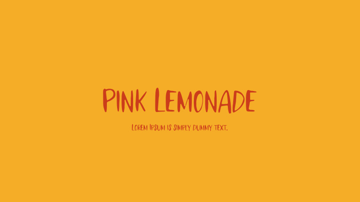 Pink Lemonade Font