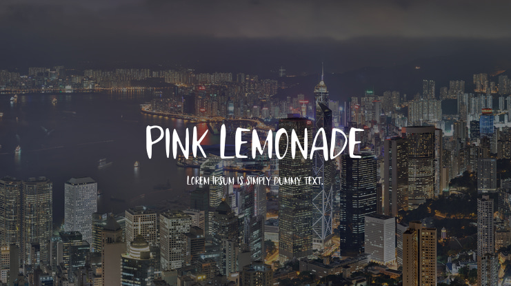 Pink Lemonade Font