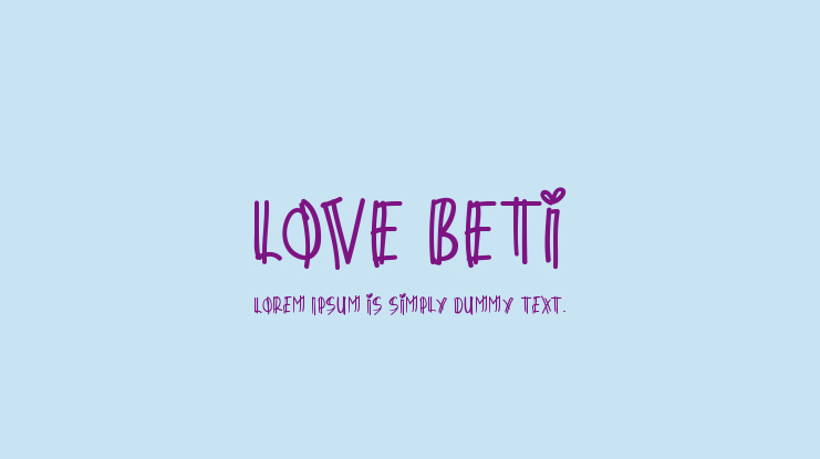 Love Beti Font