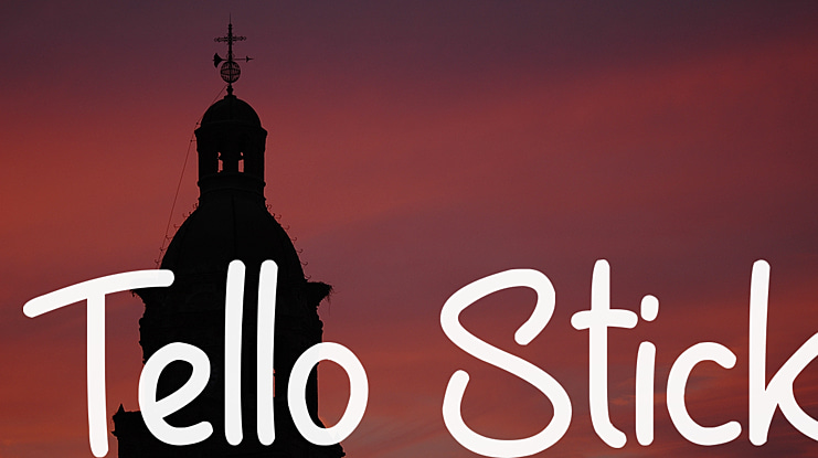 Tello Stick Font