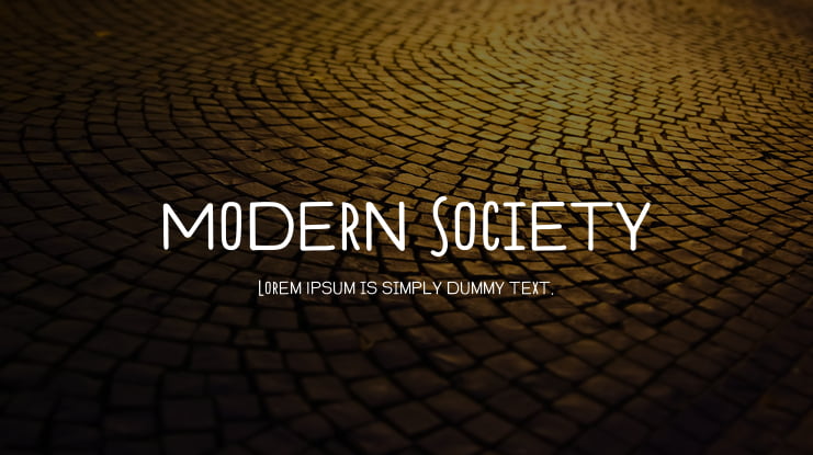 Modern Society Font
