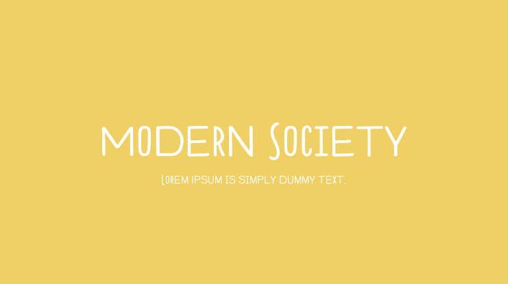 Modern Society Font