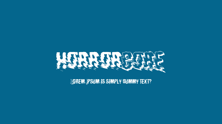 horrorCORE Font