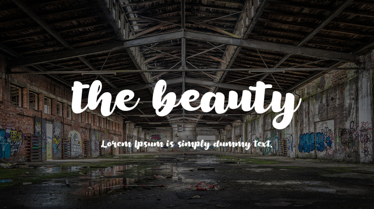the beauty Font
