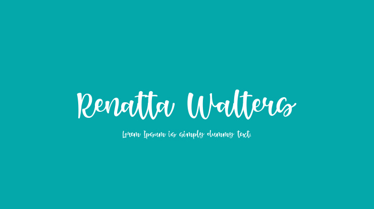 Renatta Walters Font