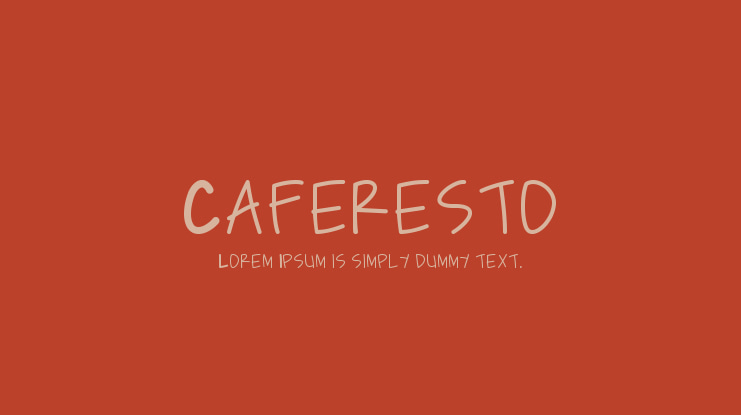 Caferesto Font