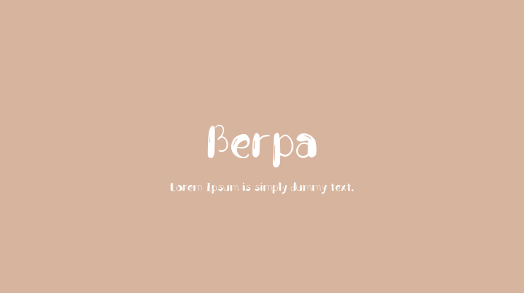 Berpa Font