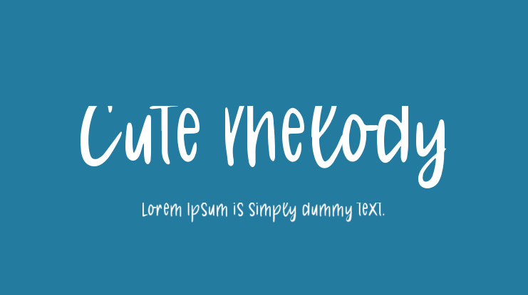 Cute Melody Font