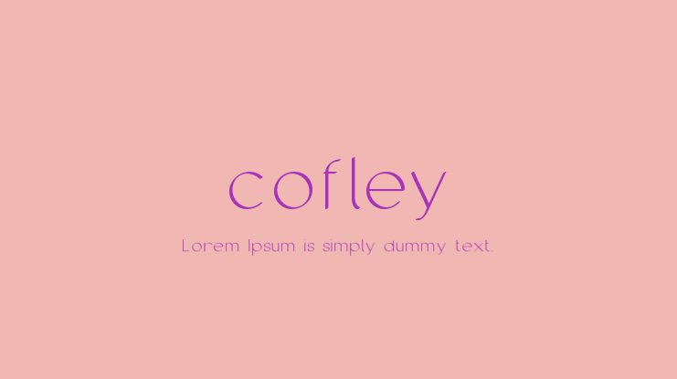 cofley Font Family