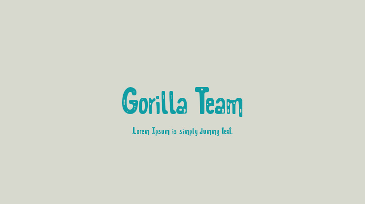 Gorilla Team Font