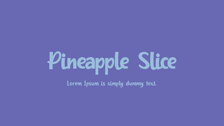 Pineapple Slice Font