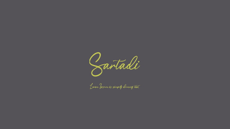 Sartadi Font