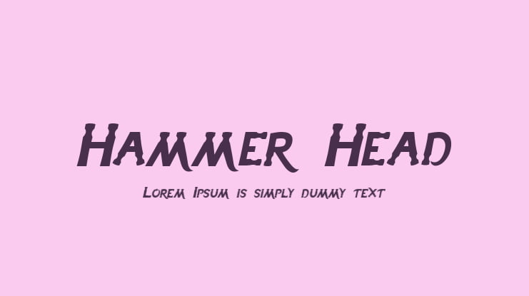 Hammer Head Font Family
