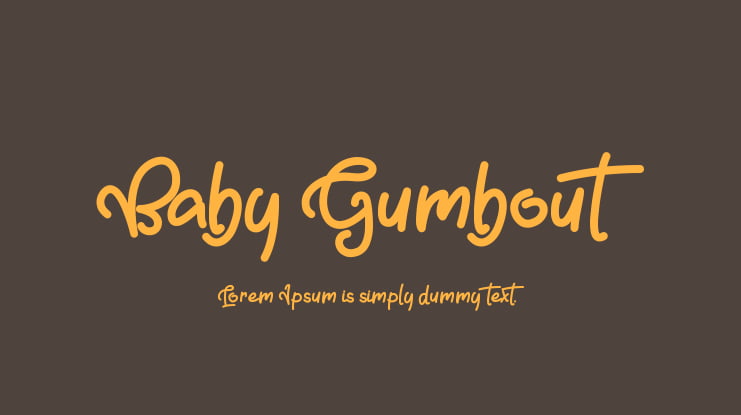 Baby Gumbout Font