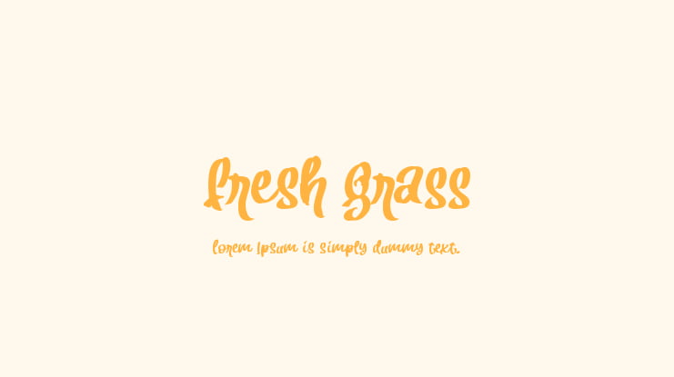 Fresh Grass Font