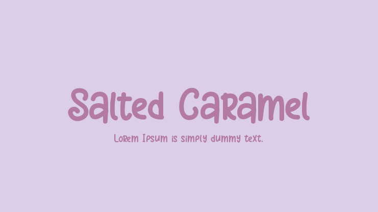 Salted Caramel Font