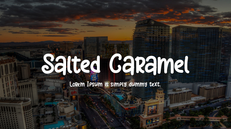 Salted Caramel Font