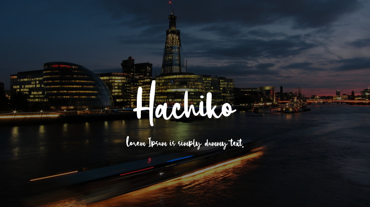 Hachiko Font