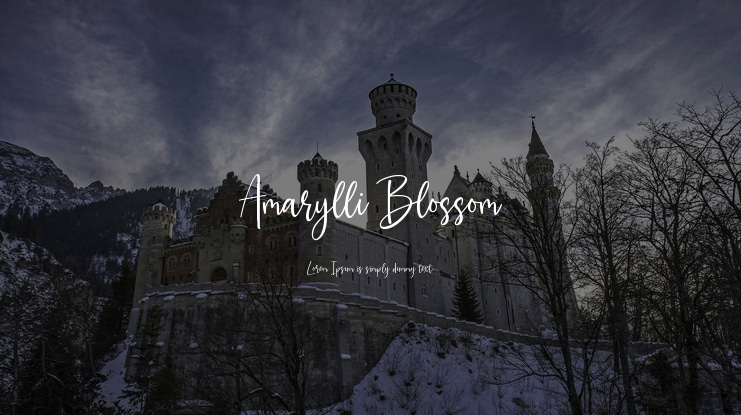 Amarylli Blossom Font