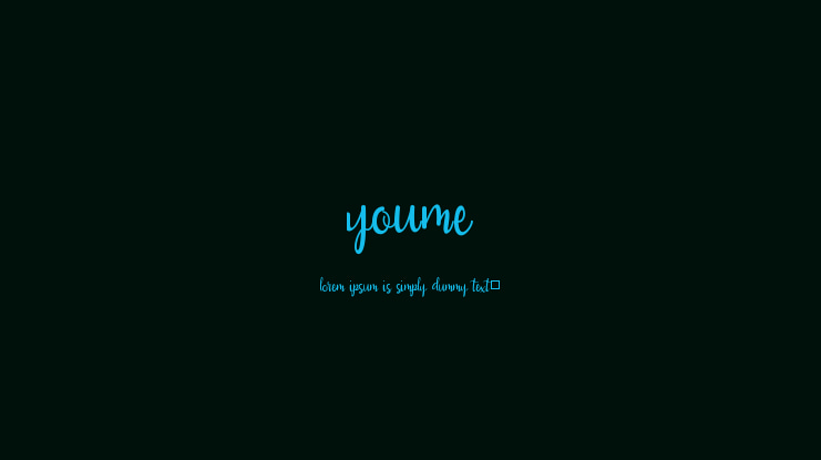 YouMe Font
