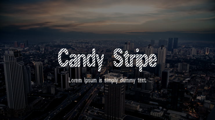 Candy Stripe Font