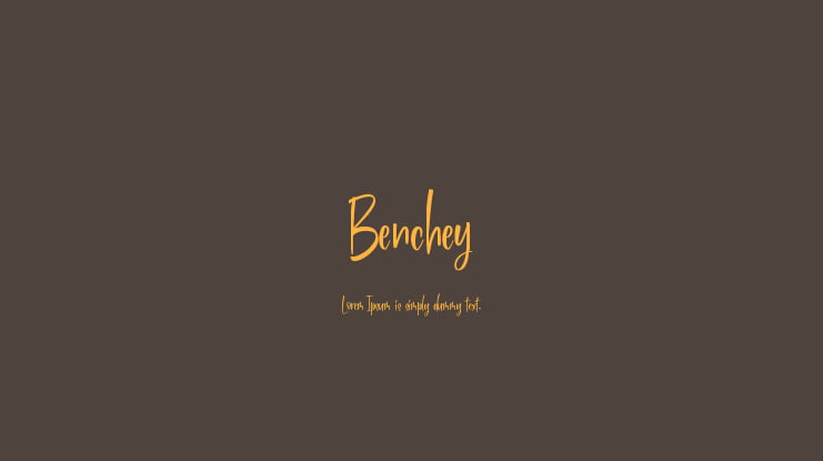 Benchey Font
