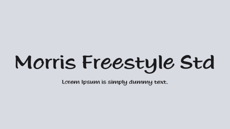Morris Freestyle Std Font