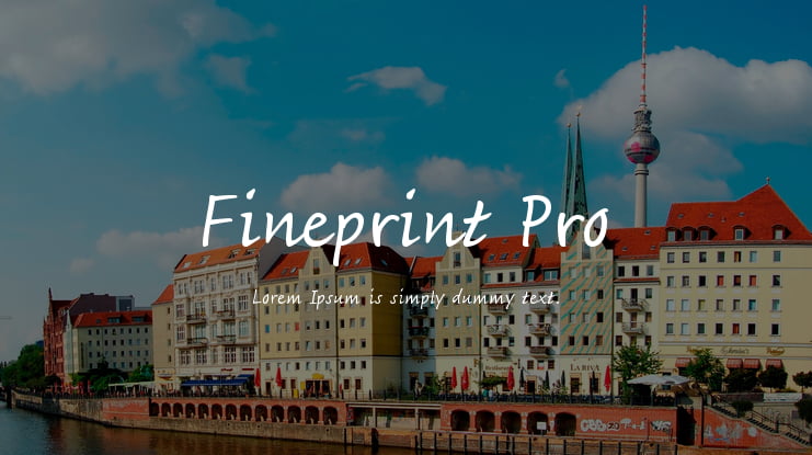 Fineprint Pro Font Family