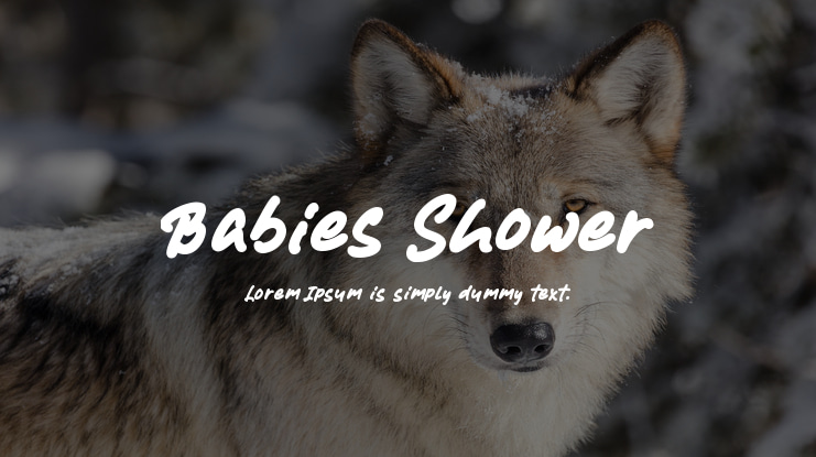 Babies Shower Font