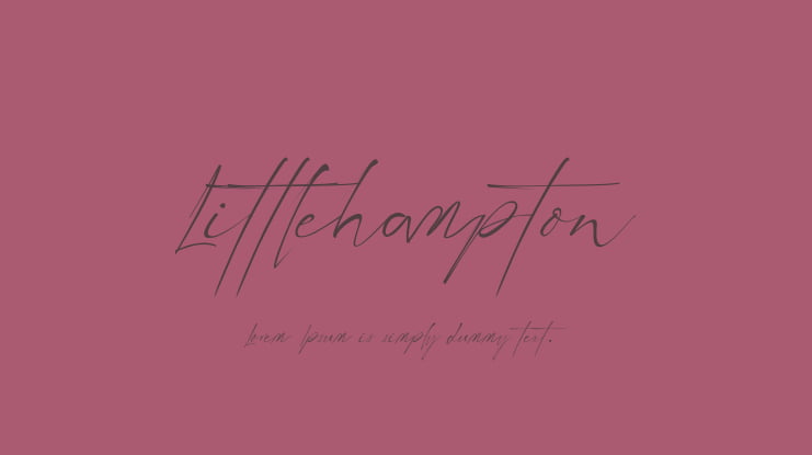 Littlehampton Font