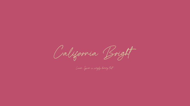 California Bright Font