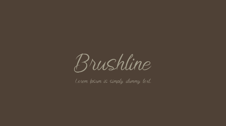 Brushline Font