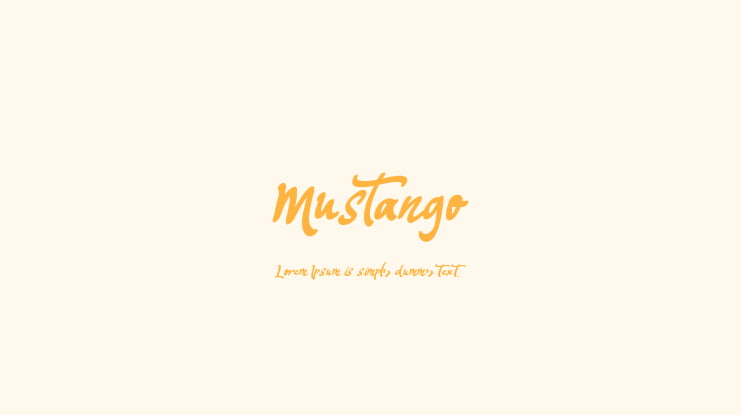 Mustango Font