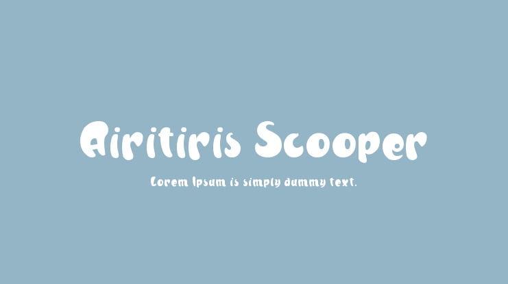 Airitiris Scooper Font