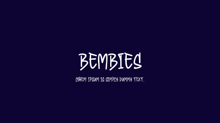 Bembies Font