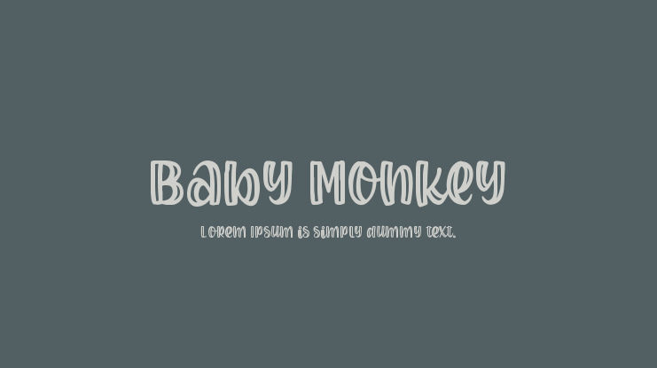 Baby Monkey Font