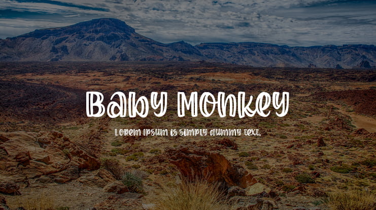 Baby Monkey Font